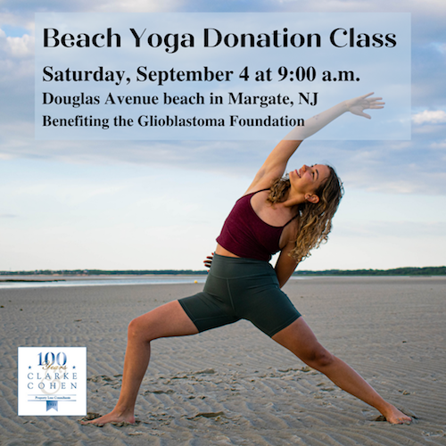 Beach yoga donation class